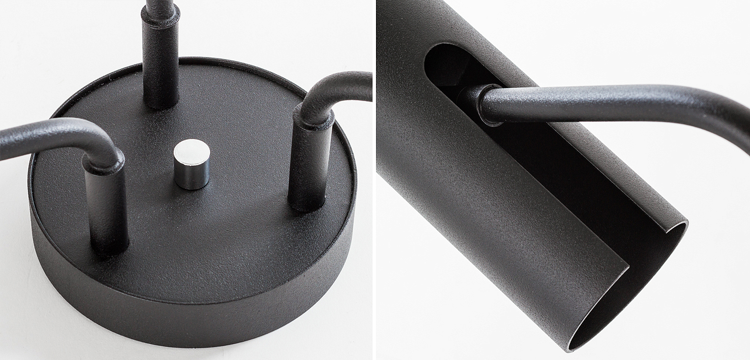 Потолочный светильник Tibo Branches Trumpet Tube black 3 Потолочный светильник Tibo Branches Trumpet Tube black 3 - Loft-Concept в Грозном