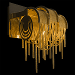 Бра с перфорированными металлическими дугами и цепочками 22 см Atlantis Chain варинант исполнения - 2 | Loft Concept в Грозном