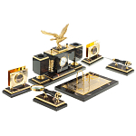 Настольный письменный набор из яшмы и долерита в подарочной упаковке Manager Organizer варинант исполнения - 4 | Loft Concept в Грозном