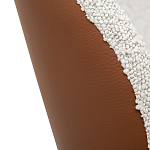 Стул мягкий с обивкой из рогожки и экокожи Contrasting Performance варинант исполнения - 3 | Loft Concept в Грозном