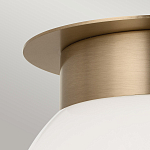 Потолочный светильник с белым матовым шарообразным плафоном Kichler варинант исполнения - 2 | Loft Concept в Грозном