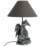 Настольная лампа с абажуром Дракон Silver Dragon варинант исполнения - 5 | Loft Concept в Грозном