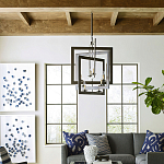 Люстра из пересекающихся квадратных элементов Intersecting Squares варинант исполнения - 2 | Loft Concept в Грозном