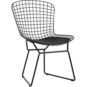 Стул Bertoia Chair Черный Матовый Металл