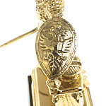 Часы настольные бронзовые из натурального камня Яшма Stone Clock варинант исполнения - 5 | Loft Concept в Грозном