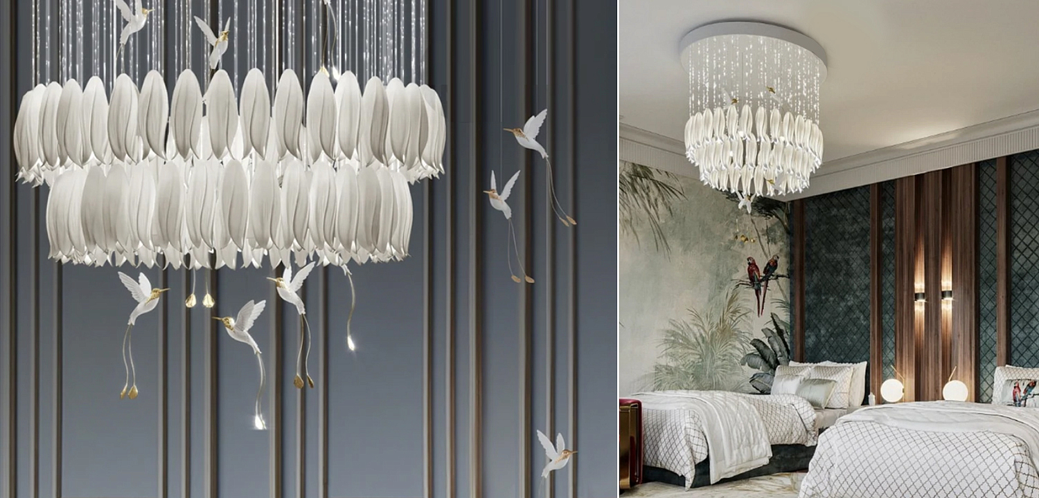 Люстра c Птичками Колибри Sagarti Contemporary chandelier ALBA Flowers & Birds Люстра c Птичками Колибри Sagarti Contemporary chandelier ALBA Flowers & Birds - Loft-Concept в Грозном