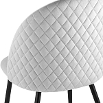 Мягкий стул в сером велюре Miruna Chair варинант исполнения - 6 | Loft Concept в Грозном