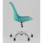 Офисный стул на металлическом основании EGGERY Blue пластик варинант исполнения - 4 | Loft Concept в Грозном