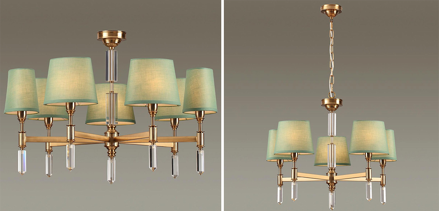 Люстра Ramona Green Chandelier Люстра Ramona Green Chandelier - Loft-Concept в Грозном