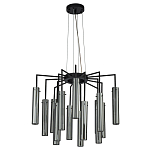 Люстра со стеклянными цилиндрическими плафонами Luminous Cylinders Smoky варинант исполнения - 2 | Loft Concept в Грозном