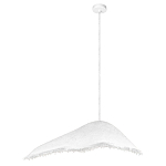 Подвесной светильник с асимметричным волнообразным абажуром и фактурной бахромой по краю Tactile Line варинант исполнения - 8 | Loft Concept в Грозном