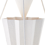 Люстра светодиодная белая геометрической формы с рифленым плафоном White Geometric Lamps варинант исполнения - 2 | Loft Concept в Грозном