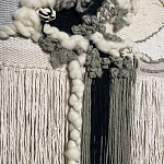 Панно ручная работа Черно-Белый Природный Орнамент  варинант исполнения - 2 | Loft Concept в Грозном