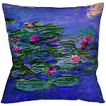Подушка декоративная с цветочным принтом Impressionism in Art варинант исполнения - 1 | Loft Concept в Грозном