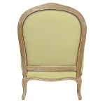 Кресло Ava Classical Armchair green striped flax варинант исполнения - 2 | Loft Concept в Грозном