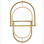 Комплект из 2-х приставных столиков на металлическом основании цвета латунь Ambassador варинант исполнения - 3 | Loft Concept в Грозном