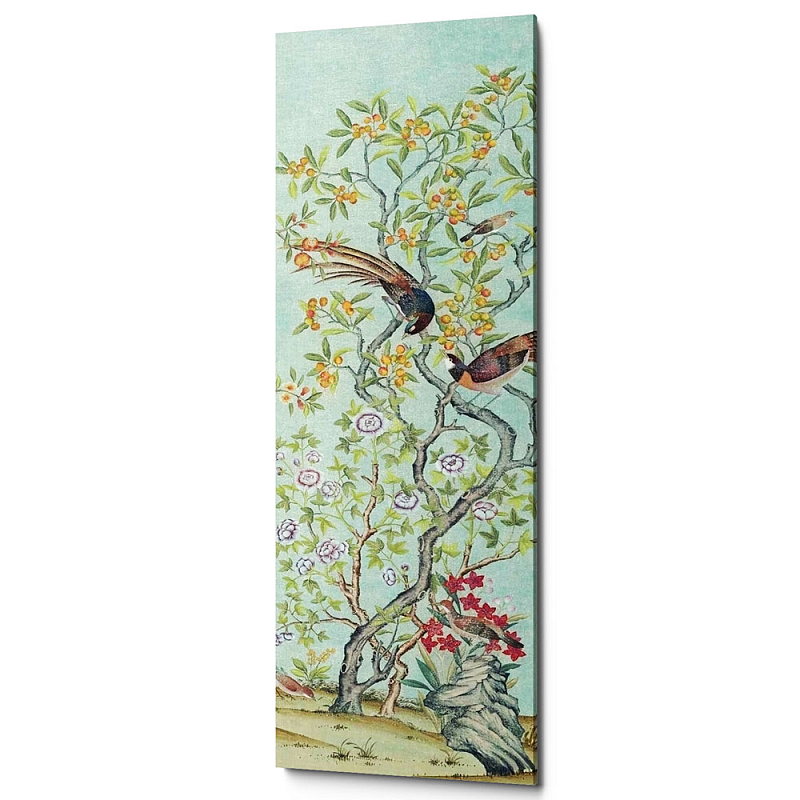 Постер Blue Chinoiserie 4 Голубой пастельный Постер Blue Chinoiserie 4 Голубой пастельный в Грозном | Loft Concept