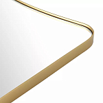 Зеркало золотистое с закруглёнными углами Thin Frame варинант исполнения - 3 | Loft Concept в Грозном