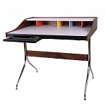 Письменный стол с 2-мя чёрными выдвижными ящиками и нишей с цветными разделителями Ballan варинант исполнения - 2 | Loft Concept в Грозном