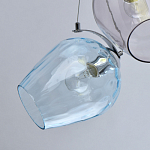 Люстра каскадная с 5-ю разноцветными стеклянными плафонами Kaleido варинант исполнения - 5 | Loft Concept в Грозном