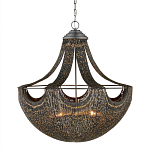 Люстра в форме колокола с декором из тонких железных нитей Jagged Pattern варинант исполнения - 3 | Loft Concept в Грозном