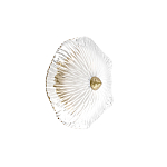 Бра в форме прозрачного стеклянного цветка с рельефной текстурой Textured Glass варинант исполнения - 7 | Loft Concept в Грозном