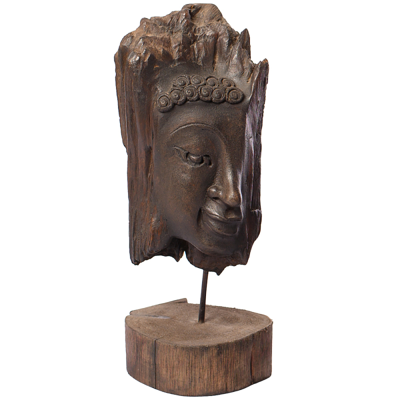 Декоративная статуэтка из дерева Будда Buddha Wooden Statuette Коричневый в Грозном | Loft Concept 