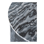 Столик кофейный с столешницей из черного мрамора Compact Black Marble Table варинант исполнения - 5 | Loft Concept в Грозном