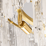 Люстра круглая с прозрачными стержнями разной длины Textured Glass Chandelier варинант исполнения - 6 | Loft Concept в Грозном