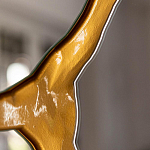 Зеркало кругле с декоративной золотой вставкой Golden Tree варинант исполнения - 2 | Loft Concept в Грозном