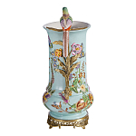 Ваза с птичкой из фарфора с бронзовыми элементами Garden of Eden варинант исполнения - 3 | Loft Concept в Грозном