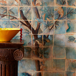 Обои ручная роспись Braganza Standard colourway on dyed paper варинант исполнения - 1 | Loft Concept в Грозном