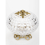 Конфетница из прозрачного рельефного стекла Eden Garden варинант исполнения - 2 | Loft Concept в Грозном