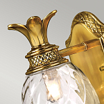 Бра для ванных комнат с прозрачным стеклянным плафоном в форме ананаса и декоративным основанием с рельефным узором Hinkley варинант исполнения - 2 | Loft Concept в Грозном