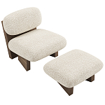 Кресло с оттоманкой Hawaii варинант исполнения - 2 | Loft Concept в Грозном