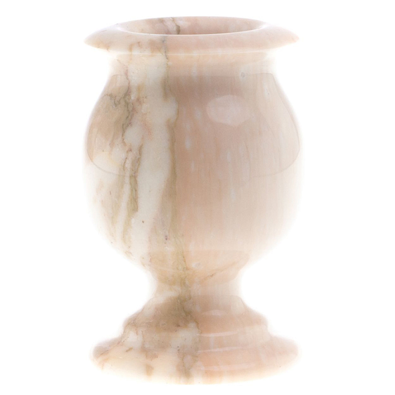 Ваза для цветов из натурального мрамора Marble Vase Бежевый Ваза для цветов из натурального мрамора Marble Vase Бежевый в Грозном | Loft Concept
