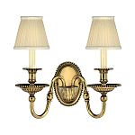Бра с 2-мя бежевыми абажурами в классическом стиле Hinkley варинант исполнения - 1 | Loft Concept в Грозном