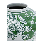 Ваза с зелеными цветочными и птичьими мотивами Vase Inspired by Nature варинант исполнения - 3 | Loft Concept в Грозном