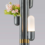 Торшер светодиодный с серым металлическим каркасом Generosity варинант исполнения - 3 | Loft Concept в Грозном