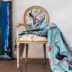 Полукресло из массива бука бежевое с изображением птиц и цветов Beige Green Chinoiserie Garden Chair варинант исполнения - 6 | Loft Concept в Грозном