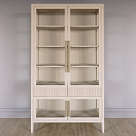 Витрина Primo со стеклянными фасадами и 2 ящиками Светлый дуб варинант исполнения - 1 | Loft Concept в Грозном