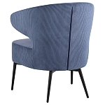 Современное мягкое кресло на металлических ножках Rakush Blue варинант исполнения - 4 | Loft Concept в Грозном