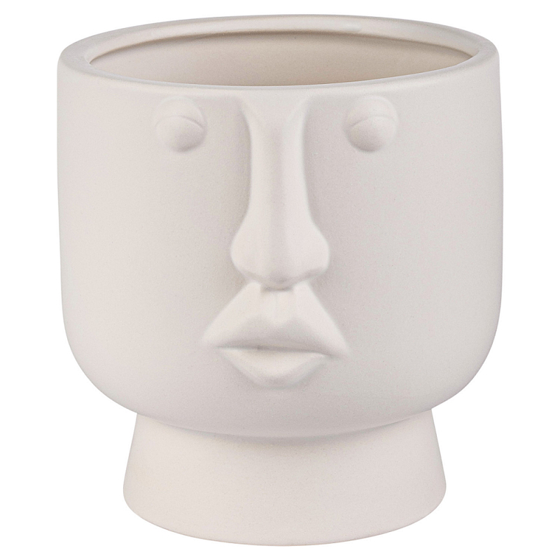 Ваза керамическая Face forever One Белый Ваза керамическая Face forever One Белый в Грозном | Loft Concept