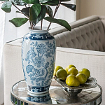 Ваза с синим цветочным орнаментом Blue & White Ornament  варинант исполнения - 4 | Loft Concept в Грозном