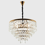 Люстра с прямоугольными хрустальными подвесками Lunet Crystal Rectangulars Chandelier 12 варинант исполнения - 3 | Loft Concept в Грозном