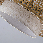 Подвесной светильник с декоративным поясом из плетеного бамбука Biuloggicu варинант исполнения - 8 | Loft Concept в Грозном