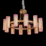 Люстра круглая с текстурными цилиндрическими плафонами Glimpse варинант исполнения - 1 | Loft Concept в Грозном