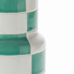 Ваза из фаянса Brighter than the Stars с шахматным принтом бирюзового цвета  варинант исполнения - 2 | Loft Concept в Грозном