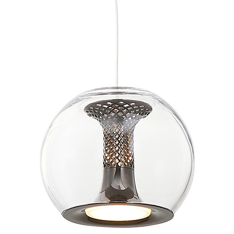 Подвесной светильник со стеклянным плафоном Inner Gleam Globe black Черный Прозрачное Стекло Подвесной светильник со стеклянным плафоном Inner Gleam Globe black Черный Прозрачное Стекло в Грозном | Loft Concept