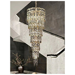 Люстра многоярусная каскадная с хрустальными подвесками Roul Crystal Light варинант исполнения - 10 | Loft Concept в Грозном